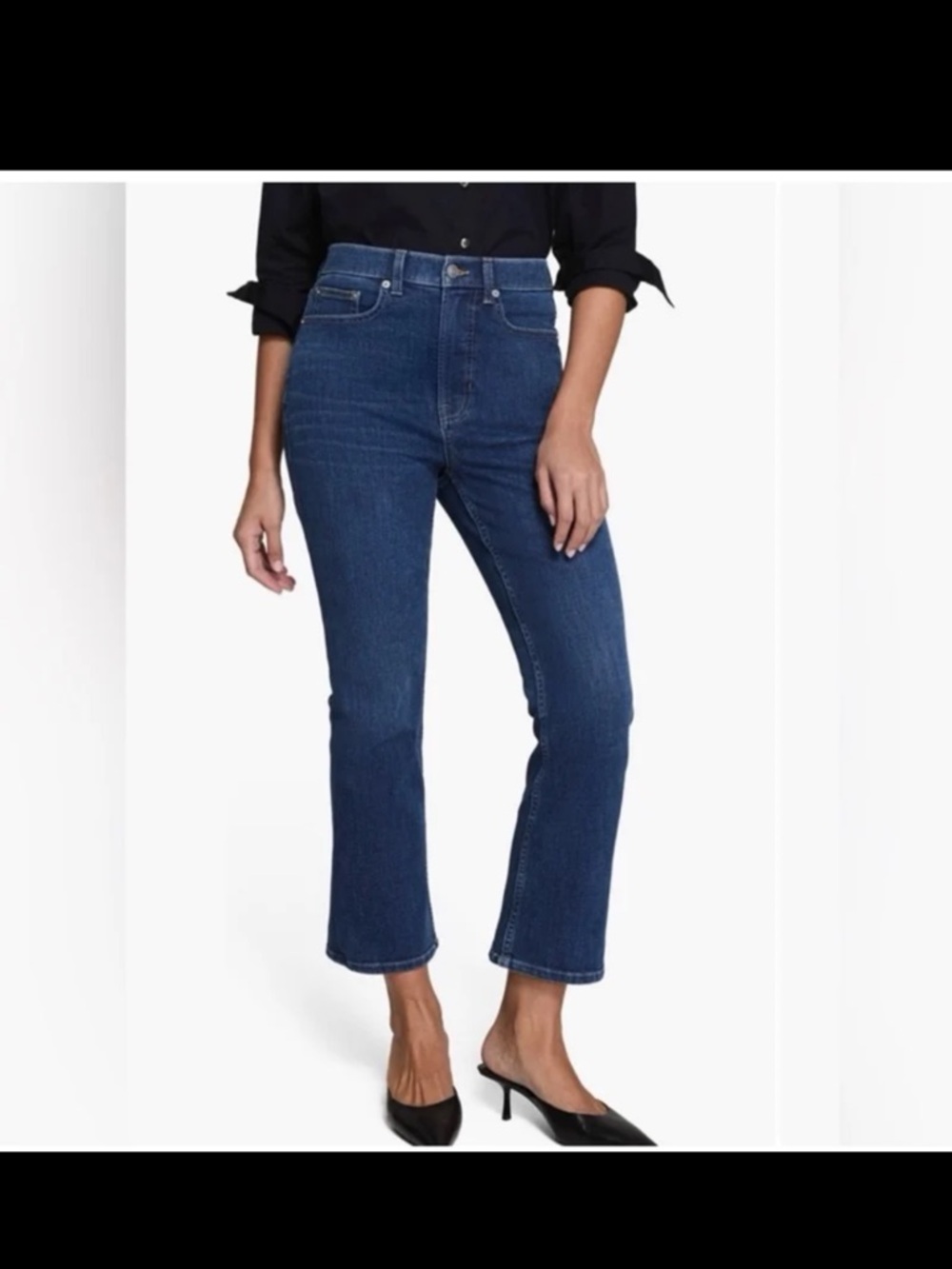 NWT SPANX SPANXsculpt ReDefine High Waist Crop Kick Flare Jeans Size 20 - Picture 1 of 12